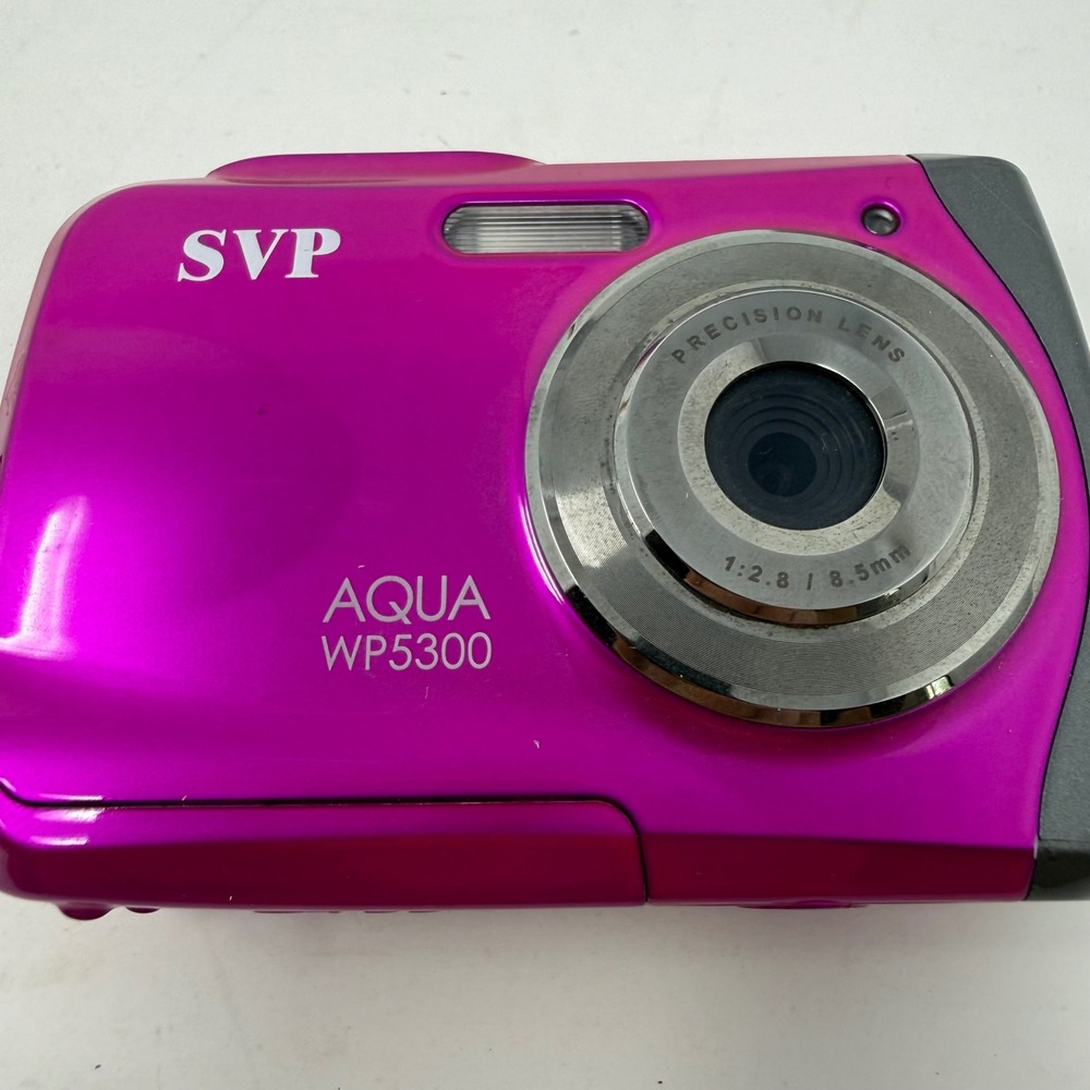 SVP Aqua WP5300 Digital Camera Pink Parts Only Not Working 2.5 Inch LTPS Display